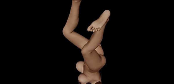  3D animation of Sexy Girl with Hot Body Dancing